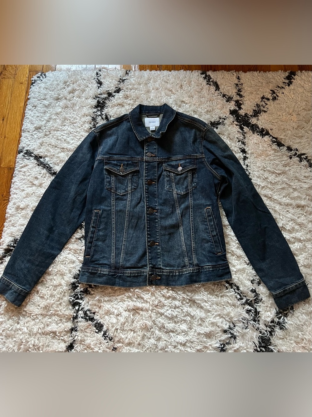 Old Navy Dark Blue Denim Jacket - Classic Trucker